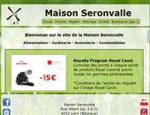 Tablet Screenshot of maisonseronvalle.be